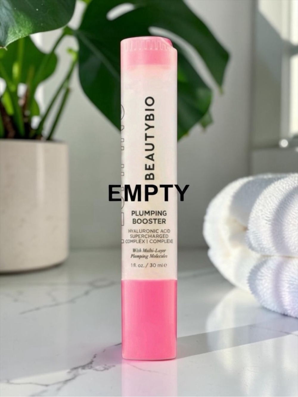 EMPTY NWT BeautyBio Plumping Booster – Hyaluronic Acid Supercharged Complex